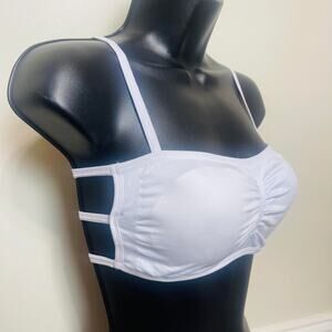 Youmita Bralette For Women, Free size, ( Fits Small - large ) White, PADDED, NEW